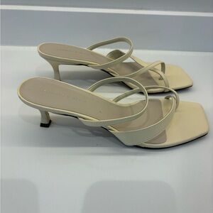 Charles & Keith Beige Strappy Heels